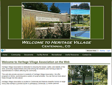 Tablet Screenshot of heritagevillagehoa.com